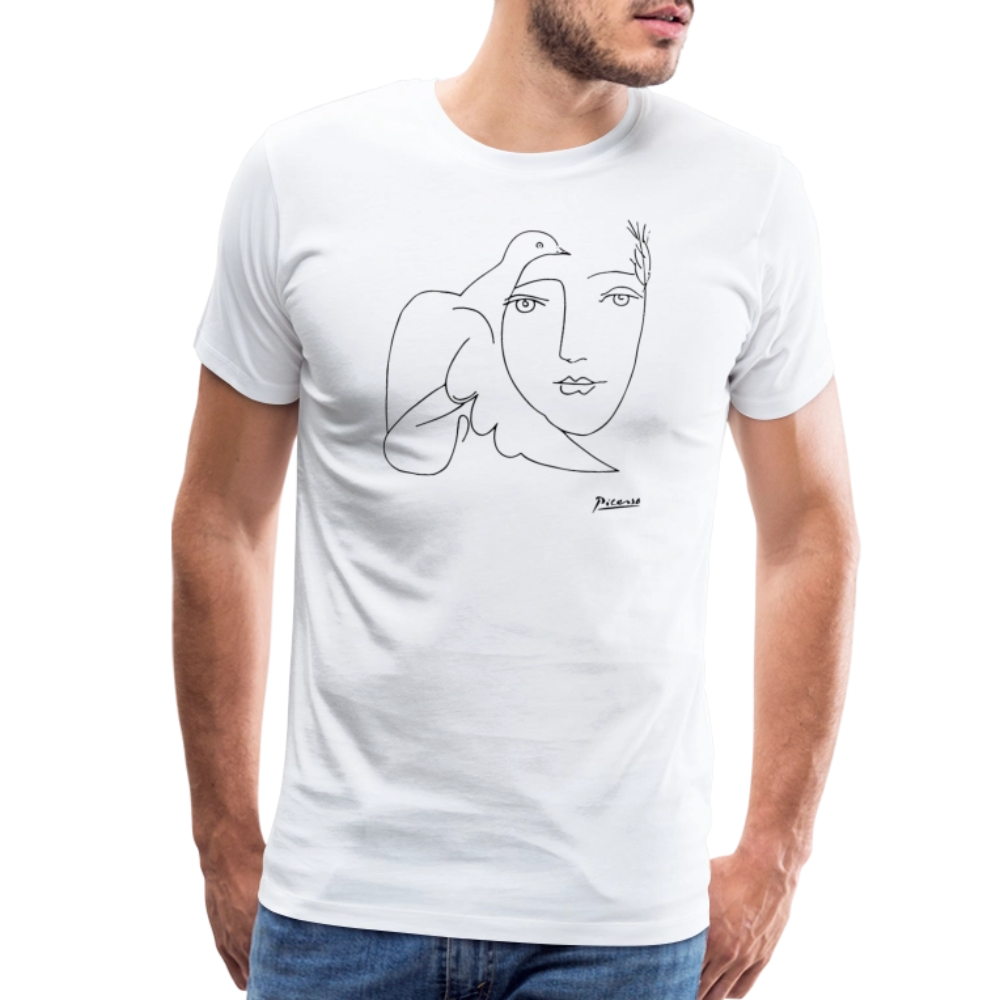 Pablo Picasso Peace (Dove and Face) artwork t-shirt by Art-O-Rama Shop