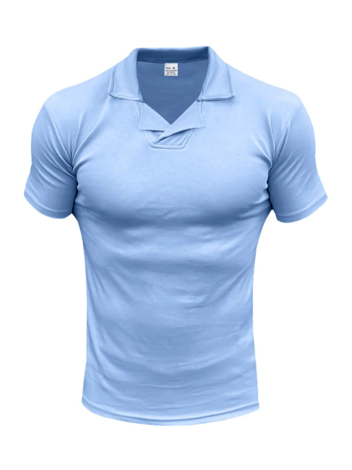 Men's Full Size Casual Short Sleeve Polo Plus Size by Trendsi