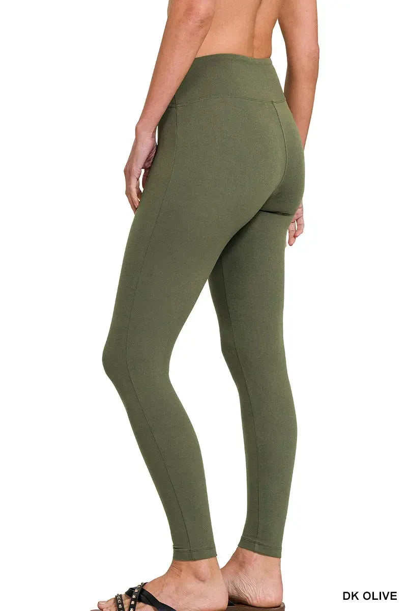 Zenana Microfiber Waistband Leggings by Zenana