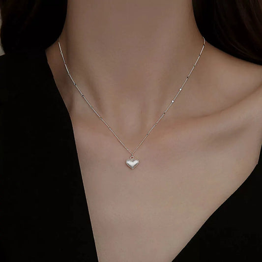 925 Sterling Silver Heart Necklace by Partner Labels