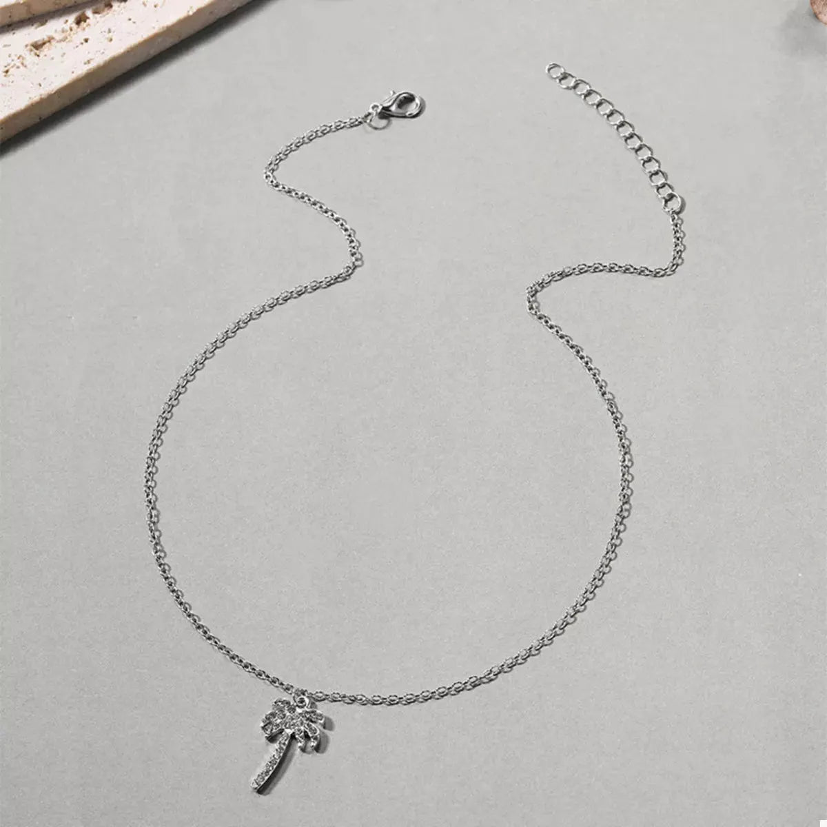 Palm Tree Pendant Necklace by Partner Labels
