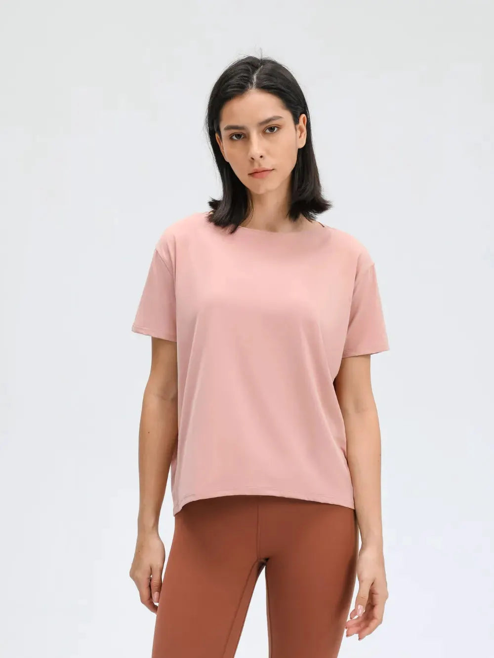 Millennia Round Neck Short Sleeve Active T-Shirt by Millennia