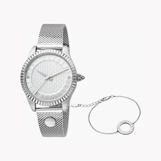 Just Cavalli Women's Silver Watch, Silver Dial | Jc1l133m0055 by JUST CAVALLI