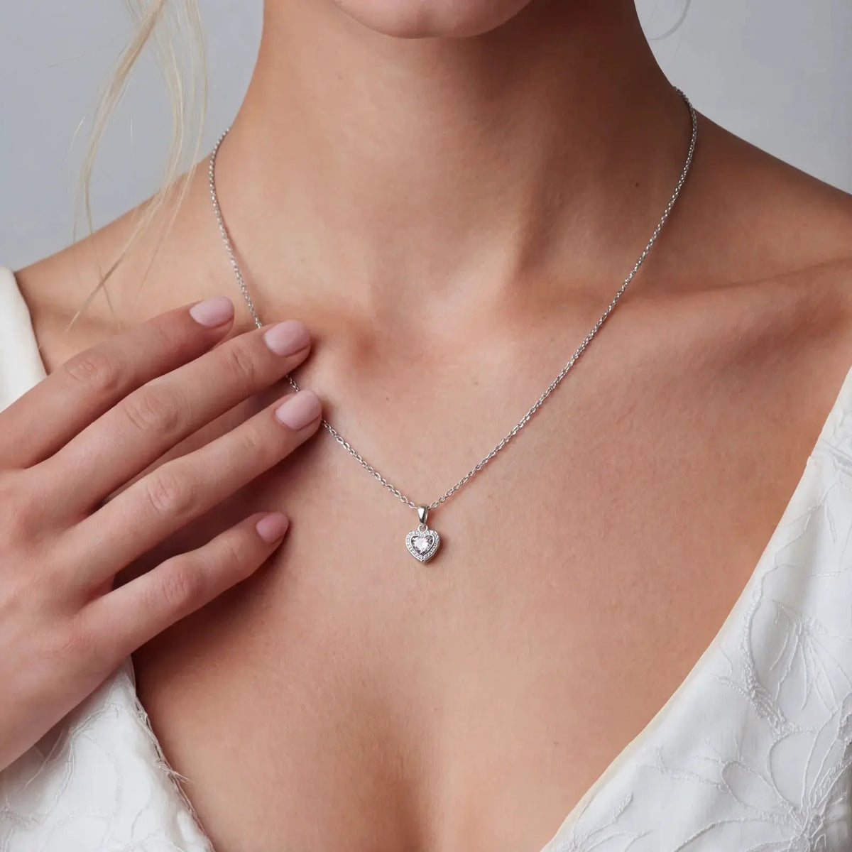 Heart of Light Moissanite Necklace | Equanimity Essence by Equanimity Essence.