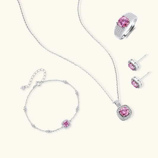 Blush Dreams Moissanite Set by Equanimity Essence.