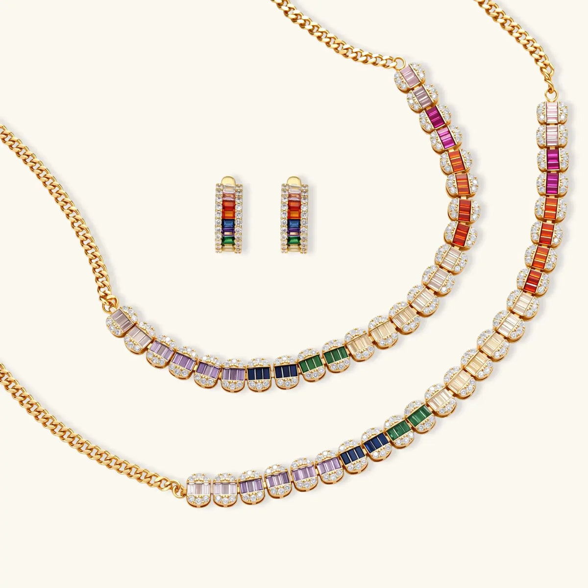Rainbow Spectrum Jewelry Set by Equanimity Essence.