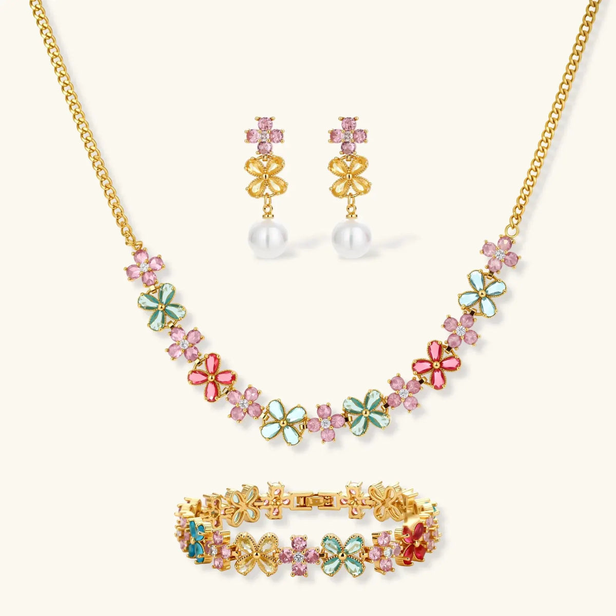 Garden Bloom Jewelry Set by Equanimity Essence.
