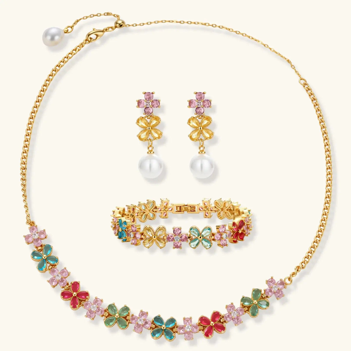 Garden Bloom Jewelry Set by Equanimity Essence.