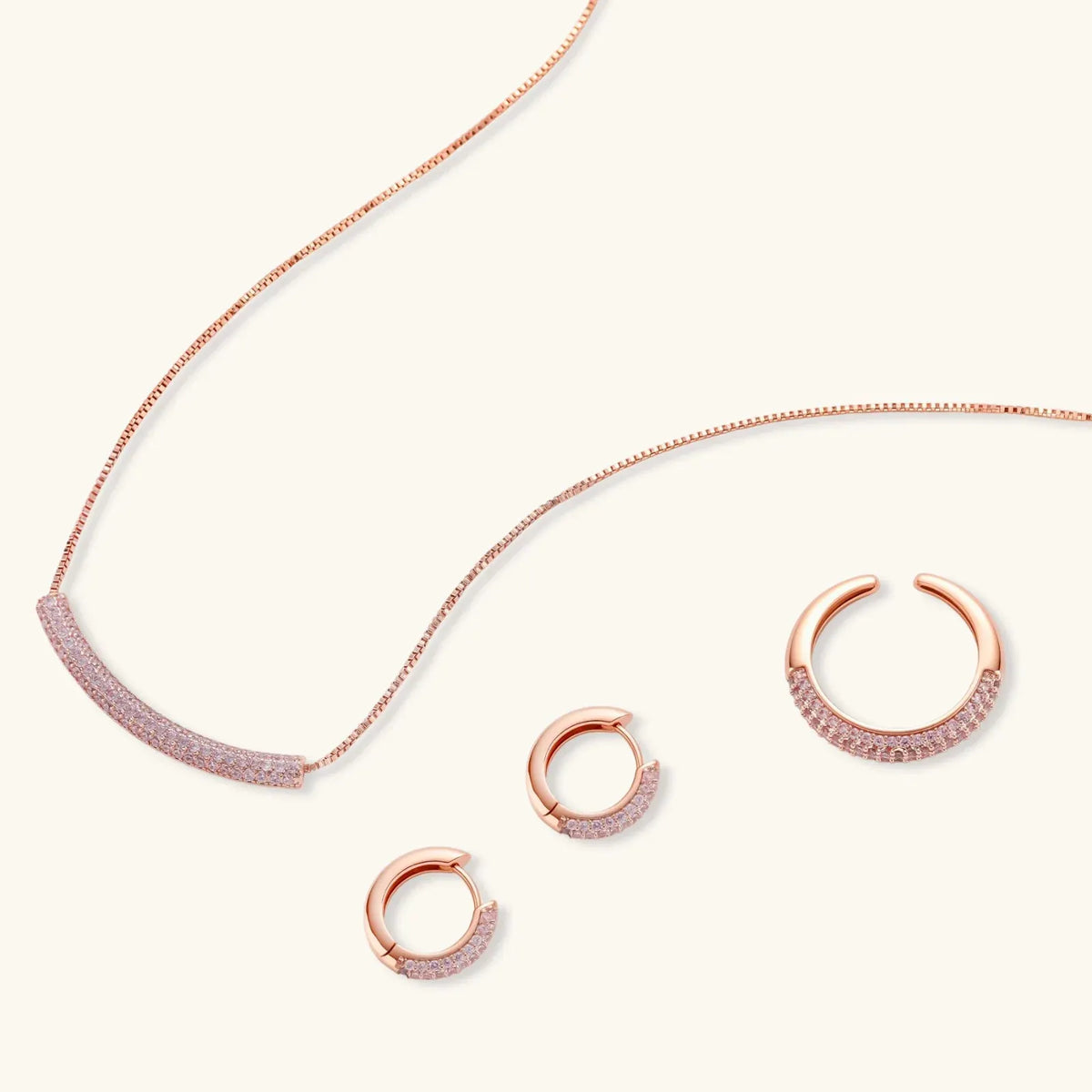 Pink Pavé Set | Equanimity Essence by Equanimity Essence.