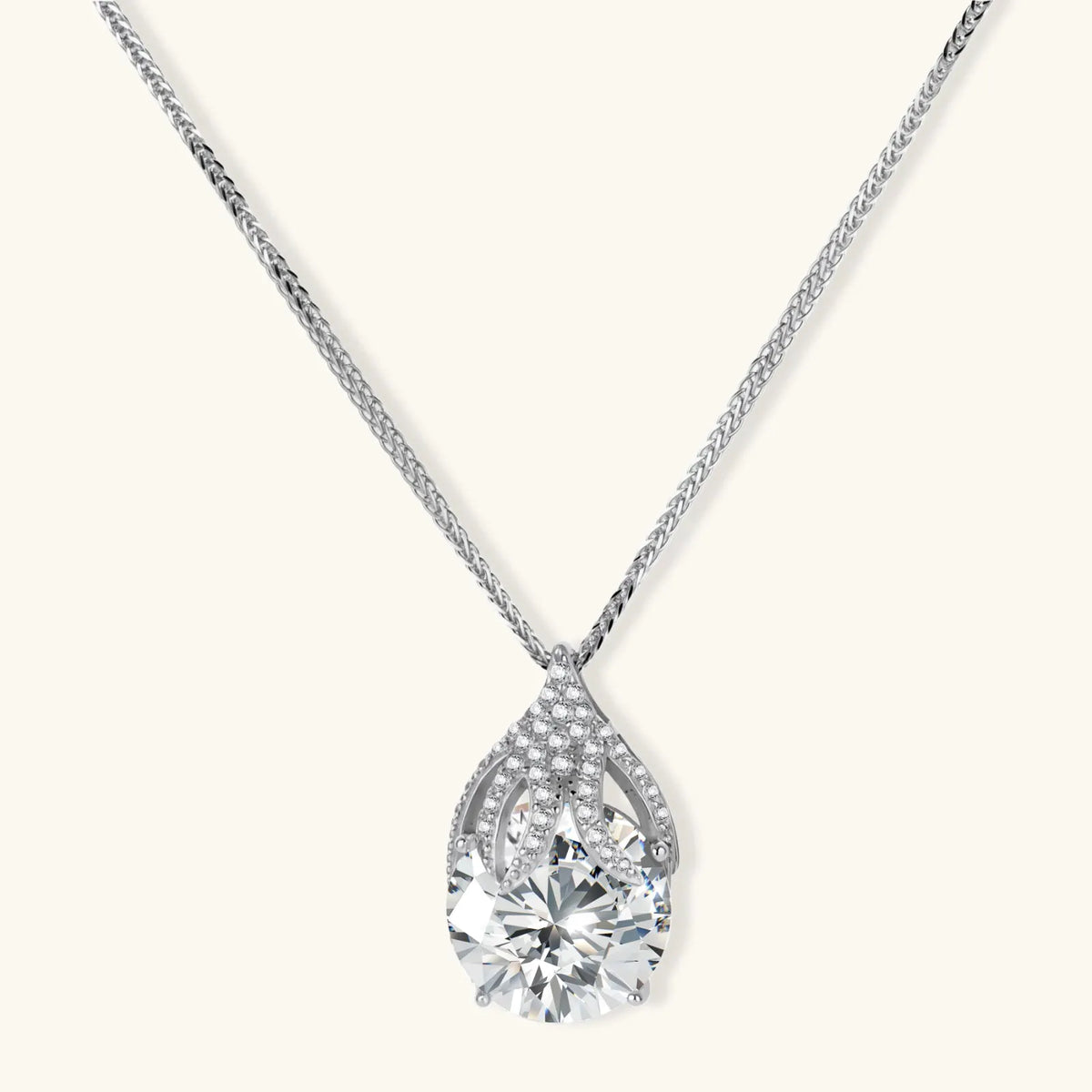 Teardrop Brilliance Necklace by Equanimity Essence.