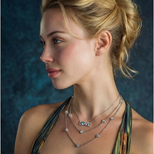 LOVE Moissanite Necklace | Equanimity Essence by Equanimity Essence.