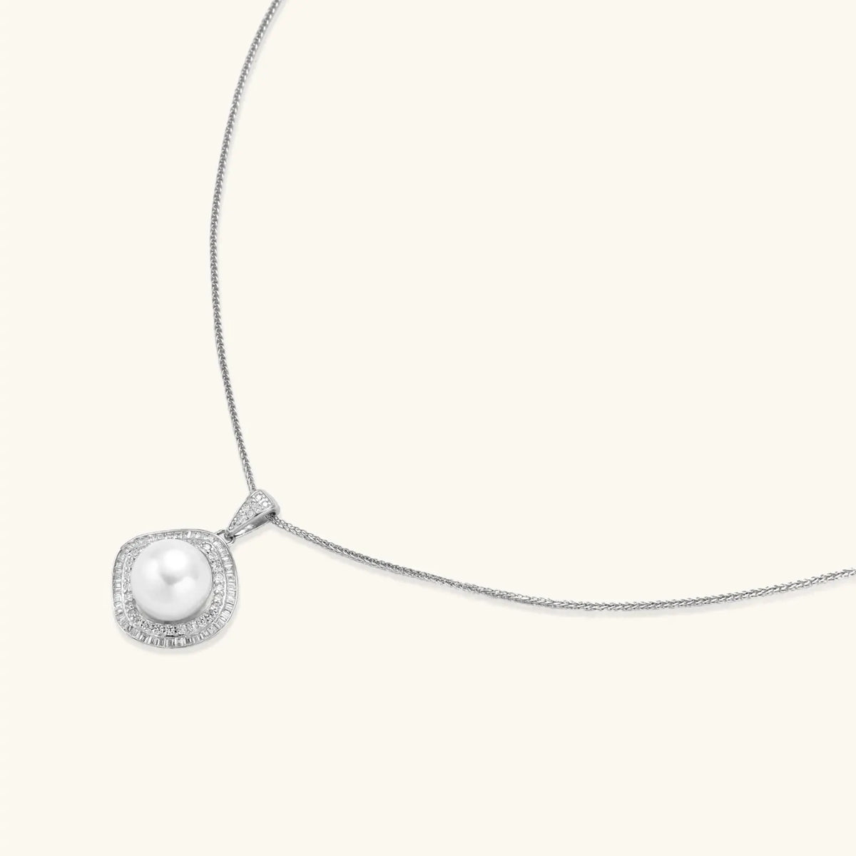 Halo Pearl Statement Necklace by Equanimity Essence.
