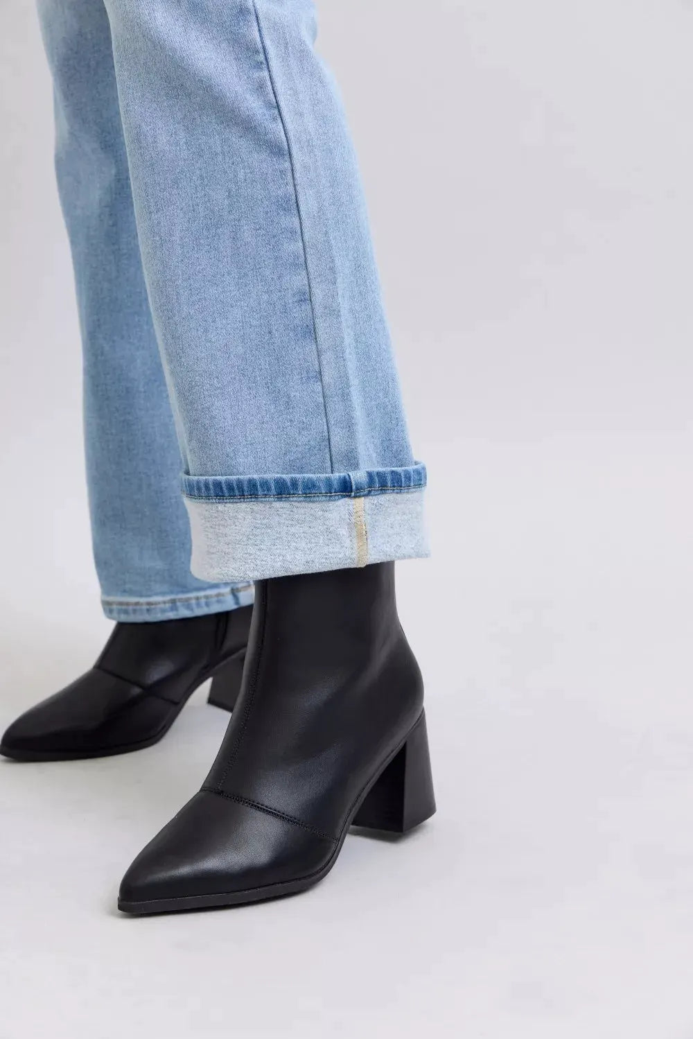 Judy Blue Mid Rise Thermal Bootcut Jeans by Judy Blue