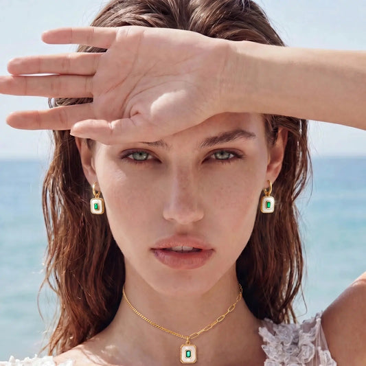 Emerald Square Set | Equanimity Essence by Equanimity Essence.