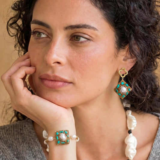 Moroccan Dreams Drop Earrings | Equanimity Essence by Equanimity Essence.