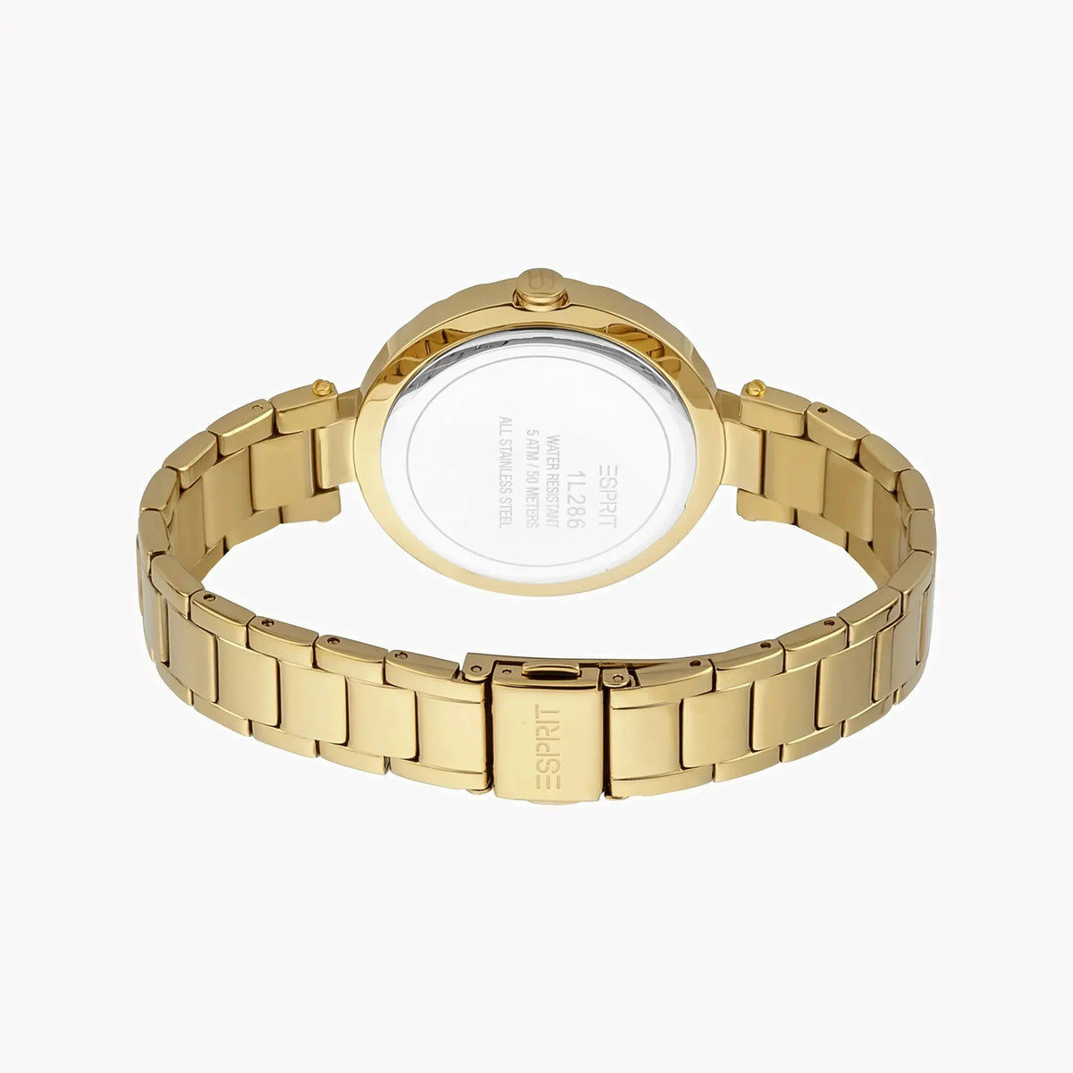 Esprit Women's Gold Stainless Steel Watch, Silver Dial | ES1L286M0065 by ESPRIT