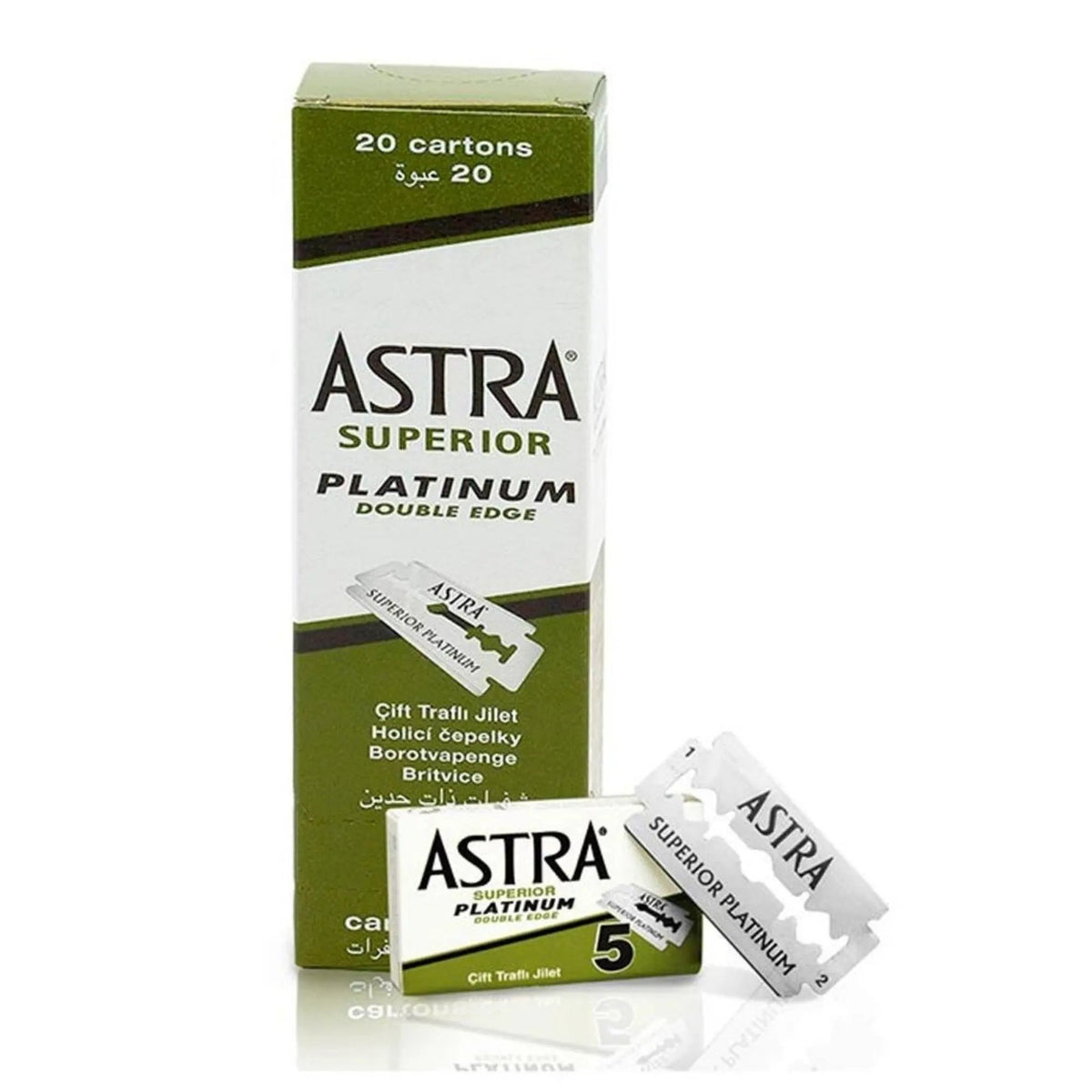 Astra Superior Platinum Blades (100 Pack) - The Barber's Standard by Astra