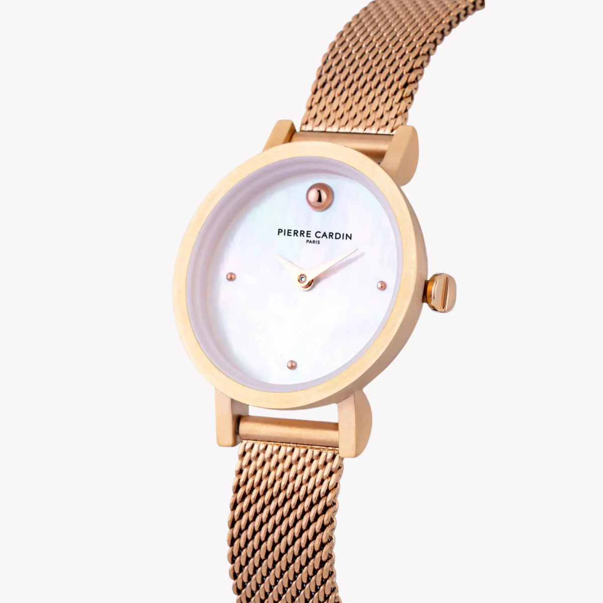 Pierre Cardin Women's Rose Gold Watch, White Dial | Ccm.0524 by PIERRE CARDIN