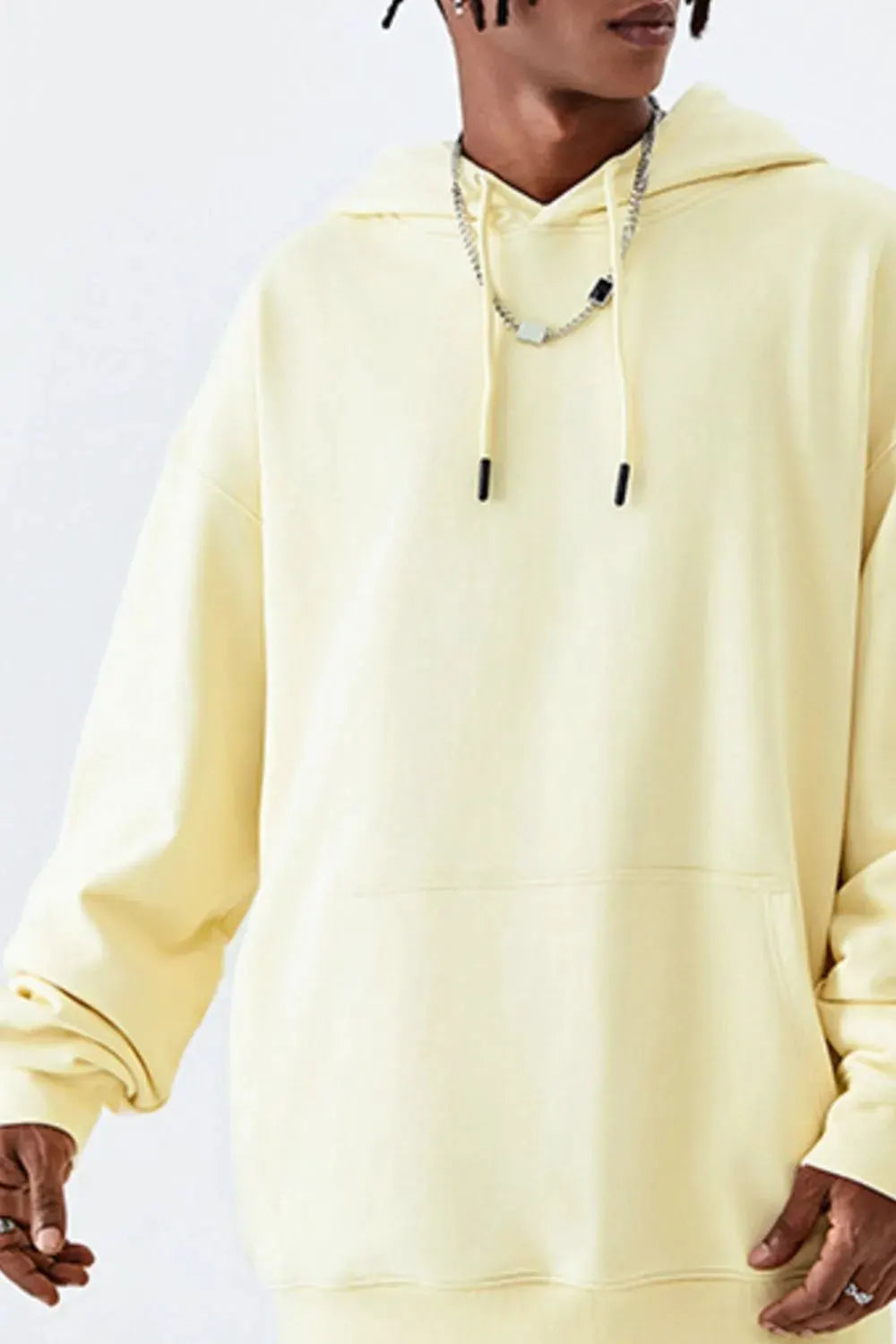 Men's Drawstring Kangaroo Pocket Hoodie by Partner Label