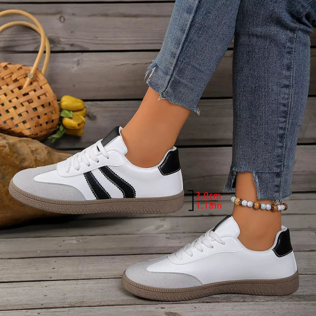 Lace Up Casual Sneakers by Partner Label