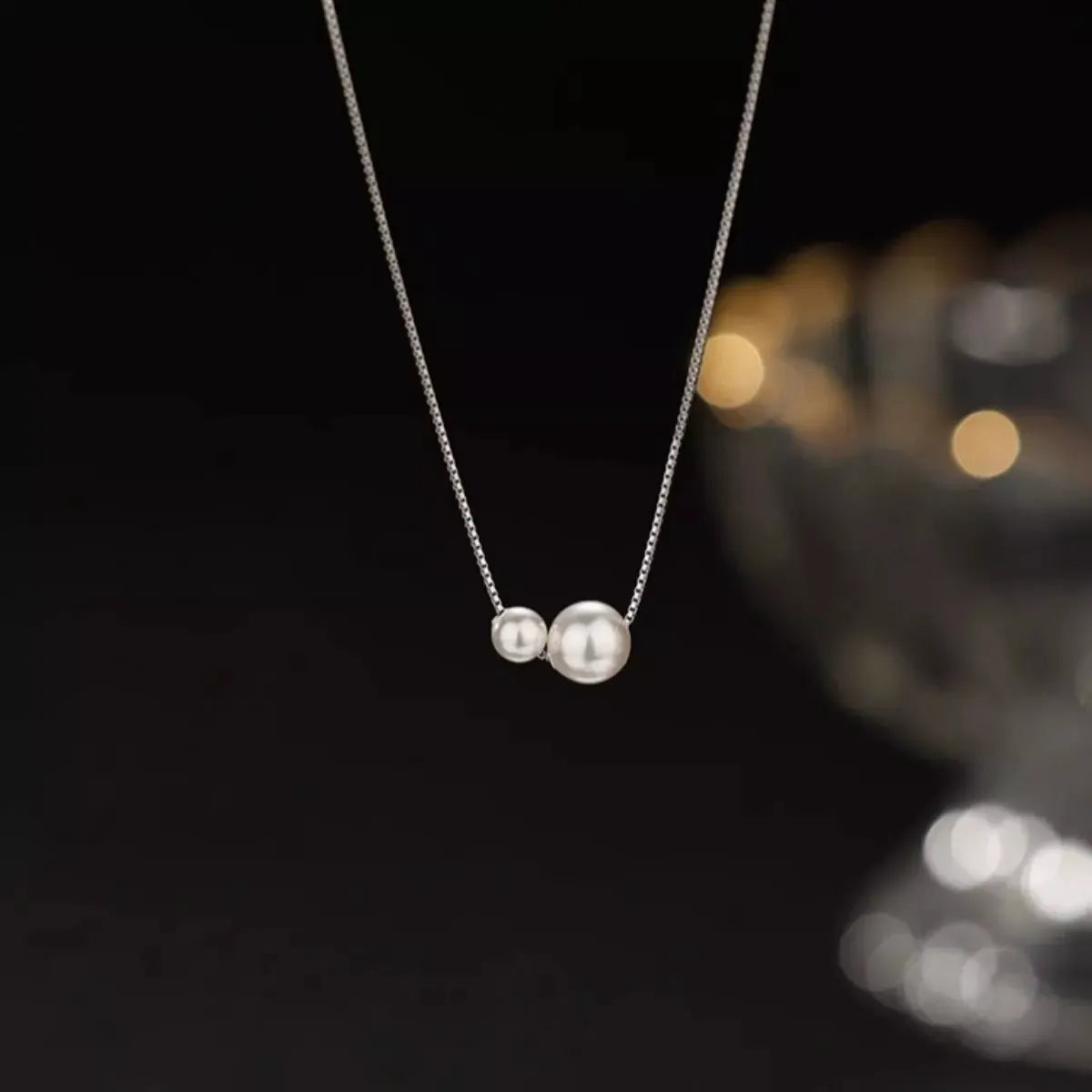 Pearl Pendant Necklace by Partner Labels