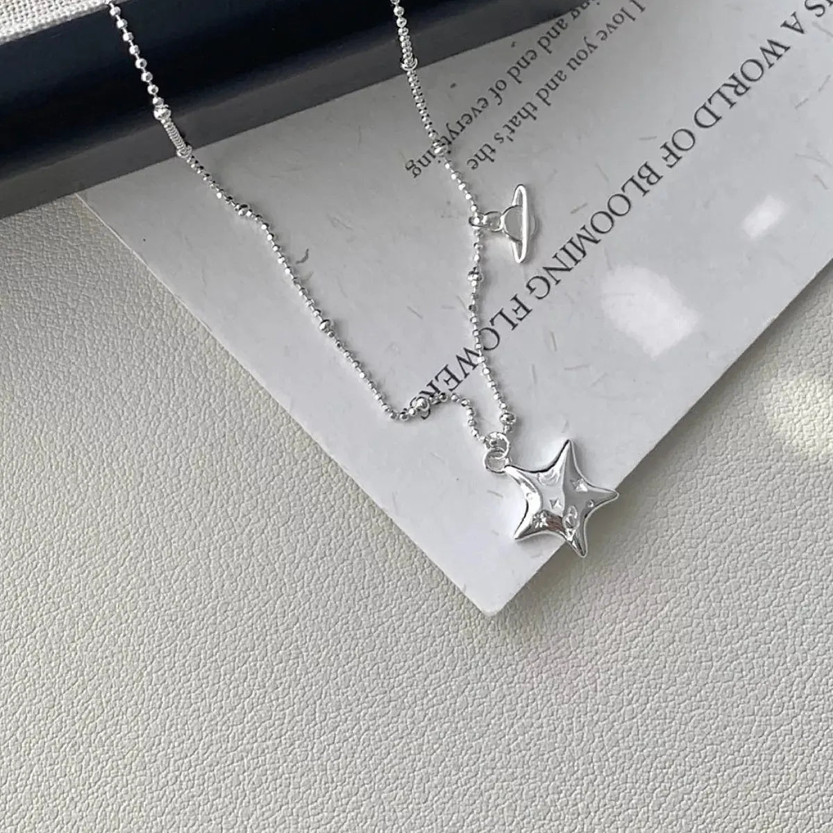 925 Sterling Silver Star Necklace by Partner Labels