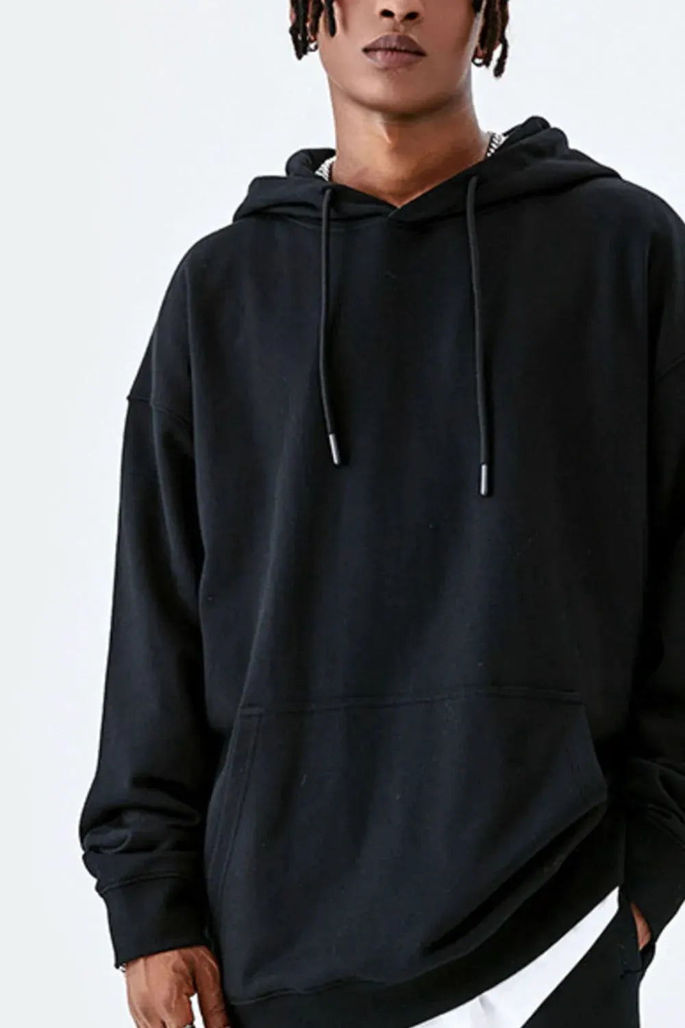 Men's Drawstring Kangaroo Pocket Hoodie by Partner Label