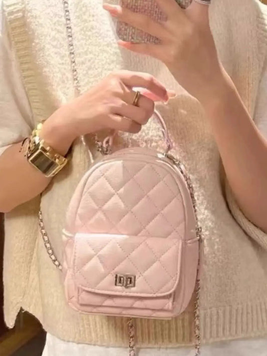 Quilted Mini Backpack Bag by Partner Label