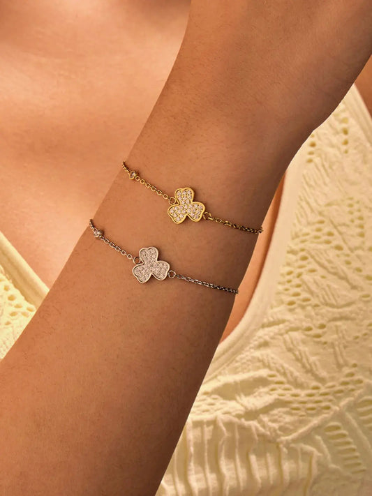 Stainless Steel Zircon Bracelet by Partner Label