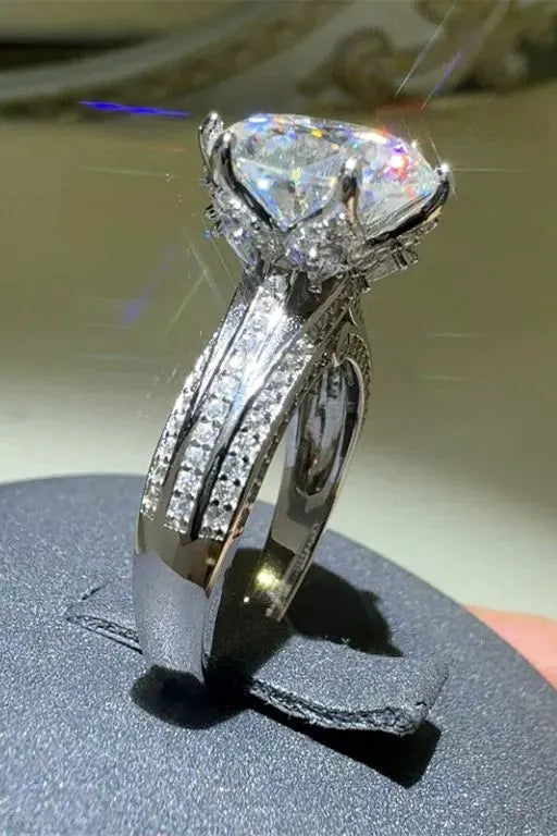 5 Carat Moissanite 925 Sterling Silver Ring by Partner Label