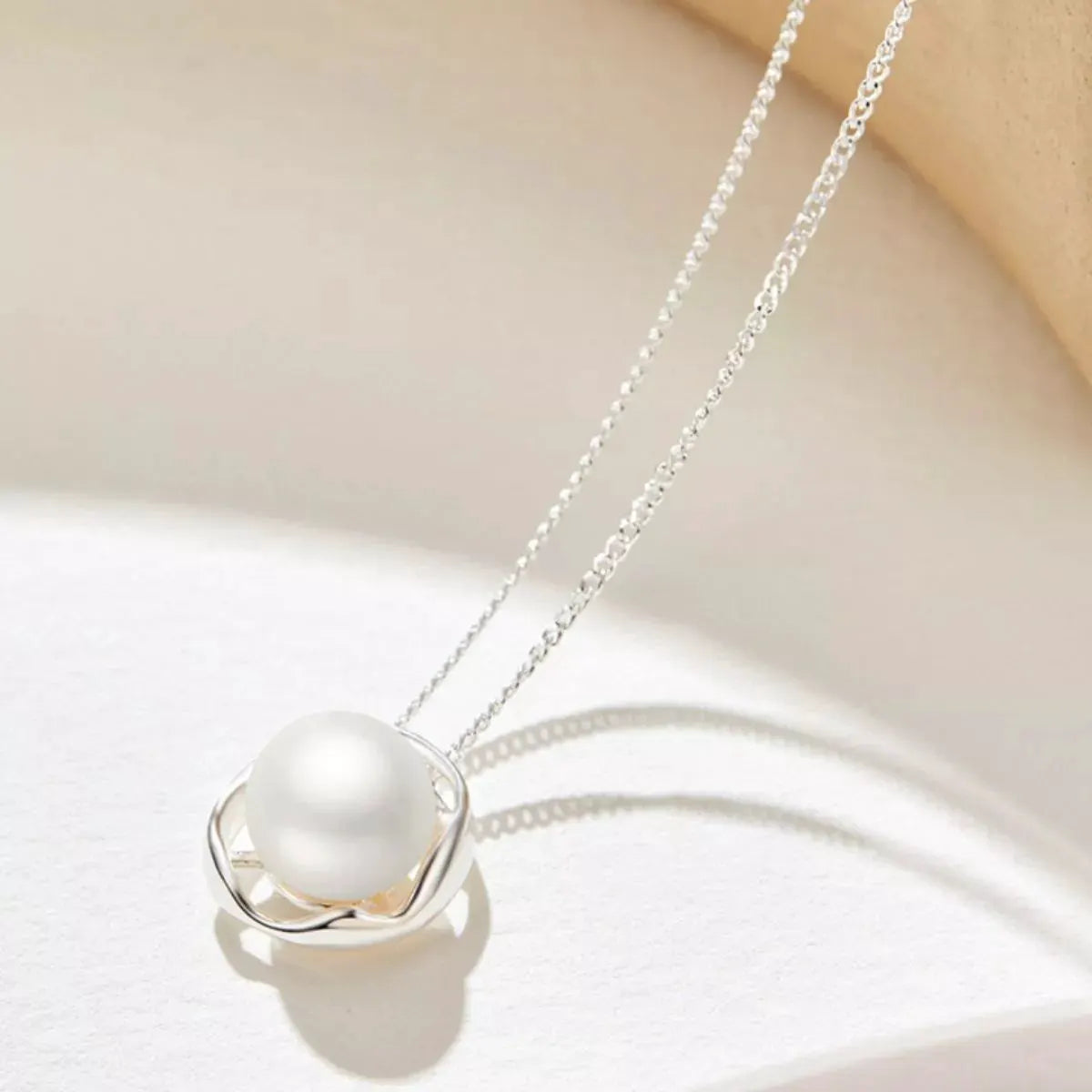 Pearl Pendant Necklace by Partnel Label