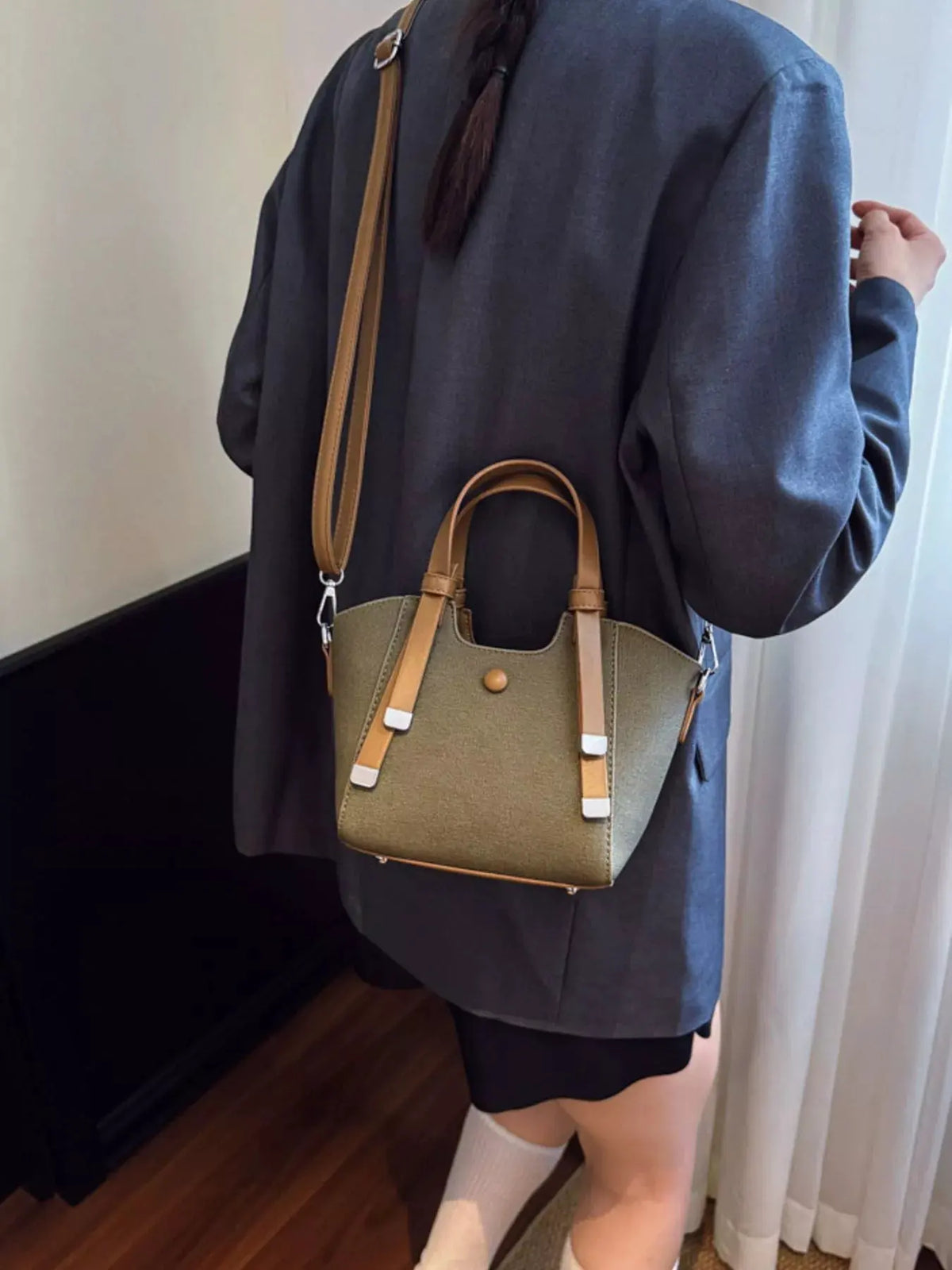 Adjustable Strap Crossbody Bag by Partner Label