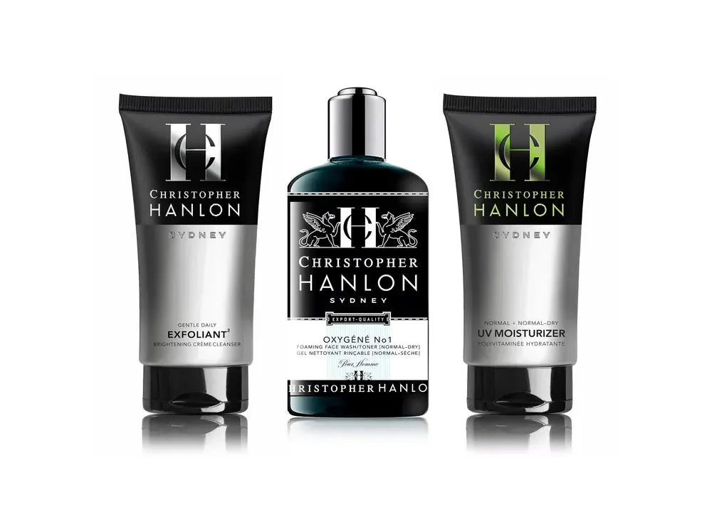 3-Step SKINCARE SYSTEM | MEN | Norm – Oily + Blemish Prone by CHRISTOPHER HANLON®
