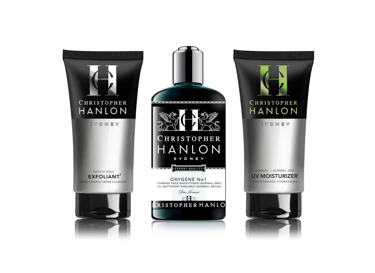 3-Step SKINCARE SYSTEM | MEN | Normal + Norm–Dry by CHRISTOPHER HANLON®