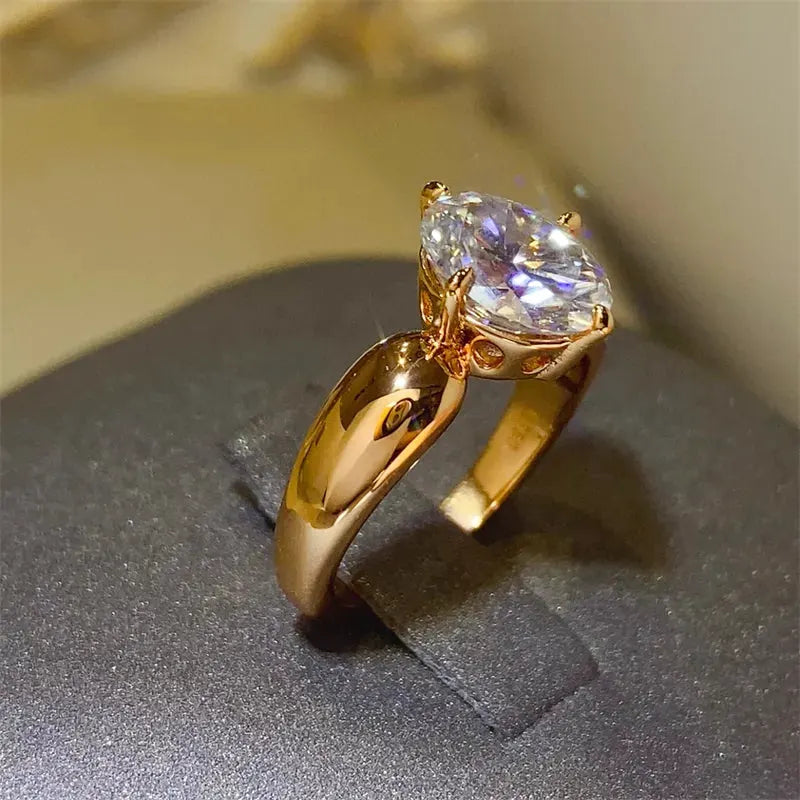 2 Carat Moissanite 925 Sterling Silver Ring by Partner Label