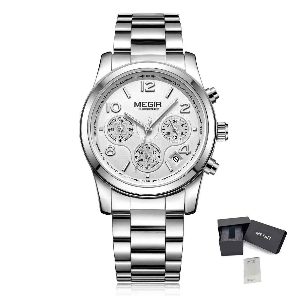 MEGIR Luxury Elegant Women Watch Stainless Steel Ladies Quartz Wristwatch Fashion Female Watches Casual Femme Relogio 2057 by MEGIR WATCH GROUP