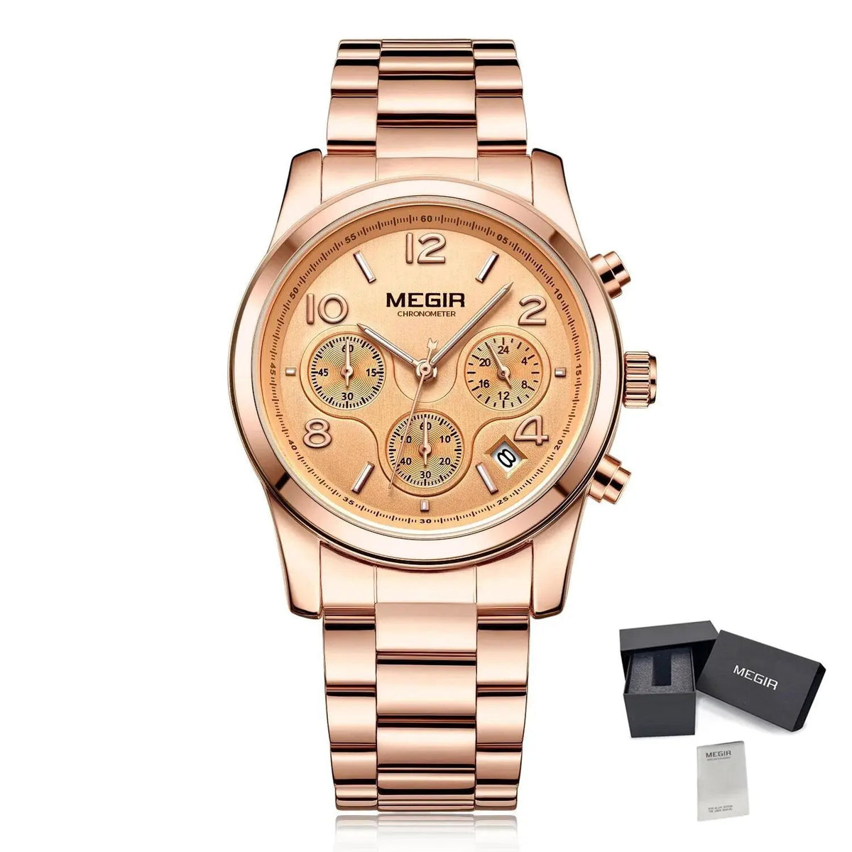MEGIR Luxury Elegant Women Watch Stainless Steel Ladies Quartz Wristwatch Fashion Female Watches Casual Femme Relogio 2057 by MEGIR WATCH GROUP