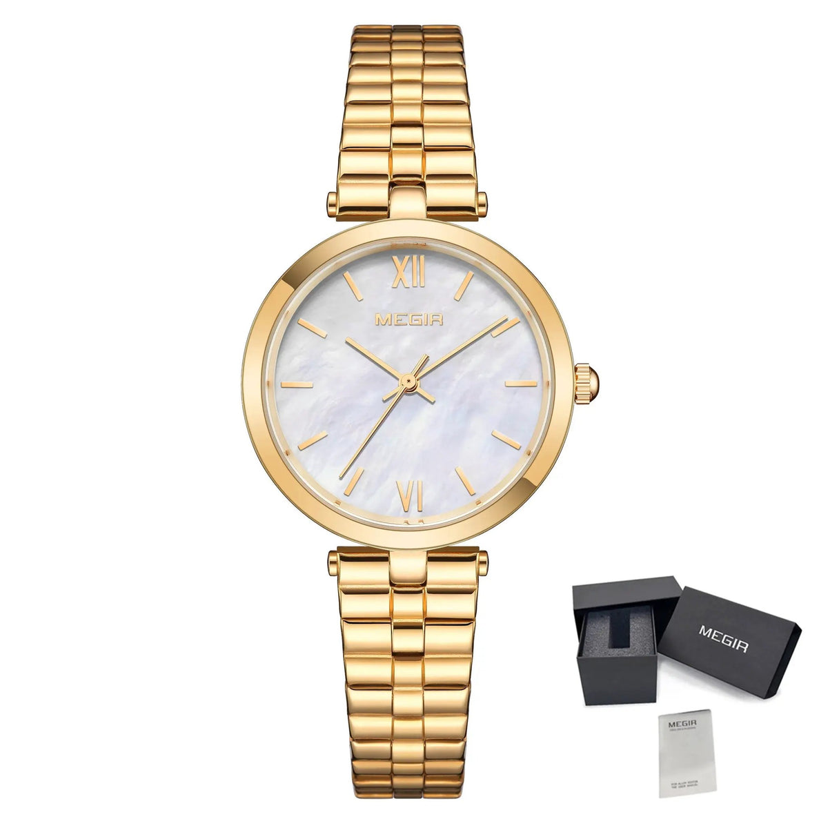 MEGIR Ladies Bracelet Watches Fashion Luxury Women's Casual Wrist Watch Steel Quartz Watch Dress Female Clock Reloj Mujer 85112 by MEGIR WATCH GROUP