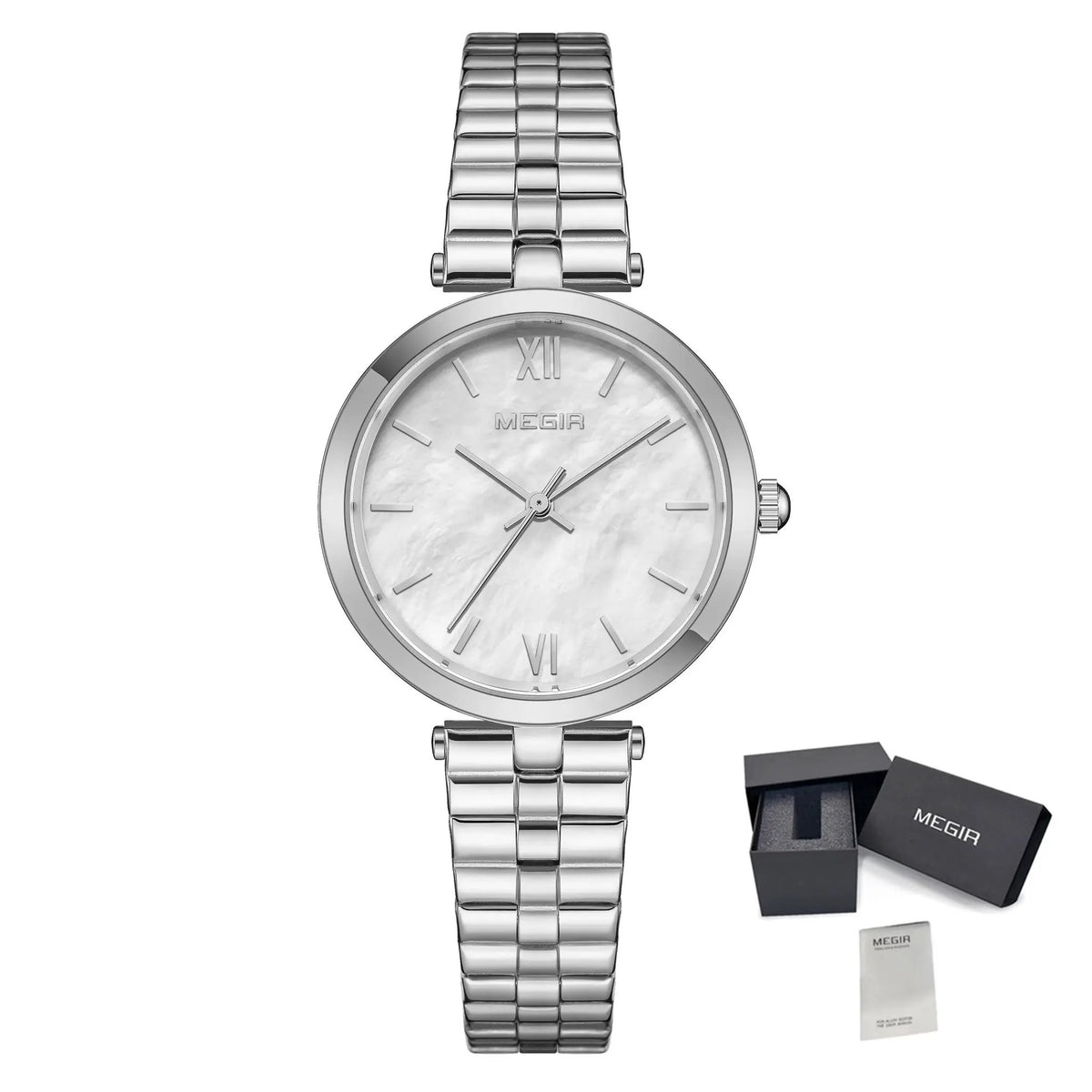 MEGIR Ladies Bracelet Watches Fashion Luxury Women's Casual Wrist Watch Steel Quartz Watch Dress Female Clock Reloj Mujer 85112 by MEGIR WATCH GROUP