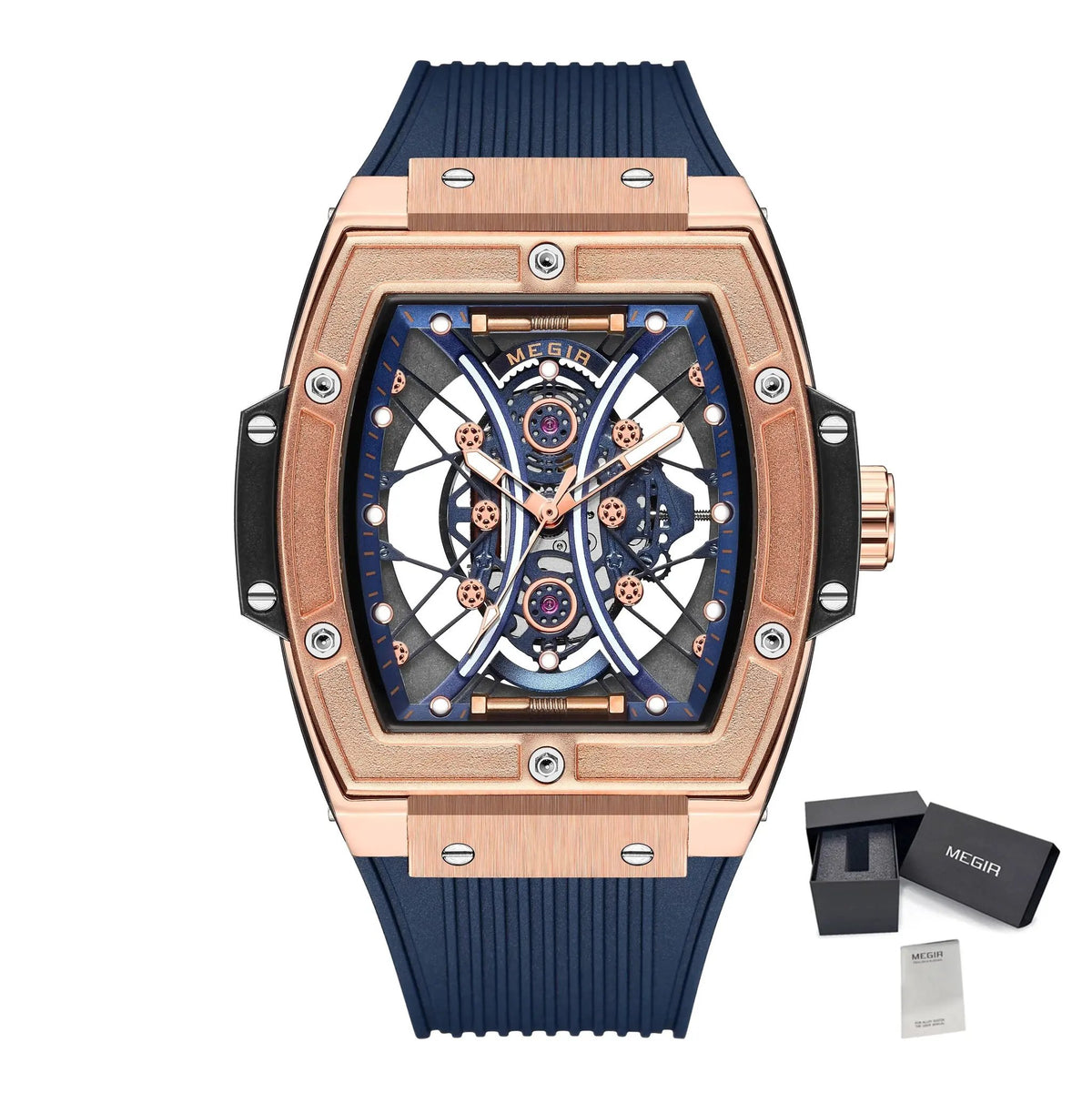 MEGIR Brand Luxury Quartz Watch for Men Fashion Military Sports Watches Waterproof Luminous Clock Wristwatch Reloj Hombre 8109 by MEGIR WATCH GROUP