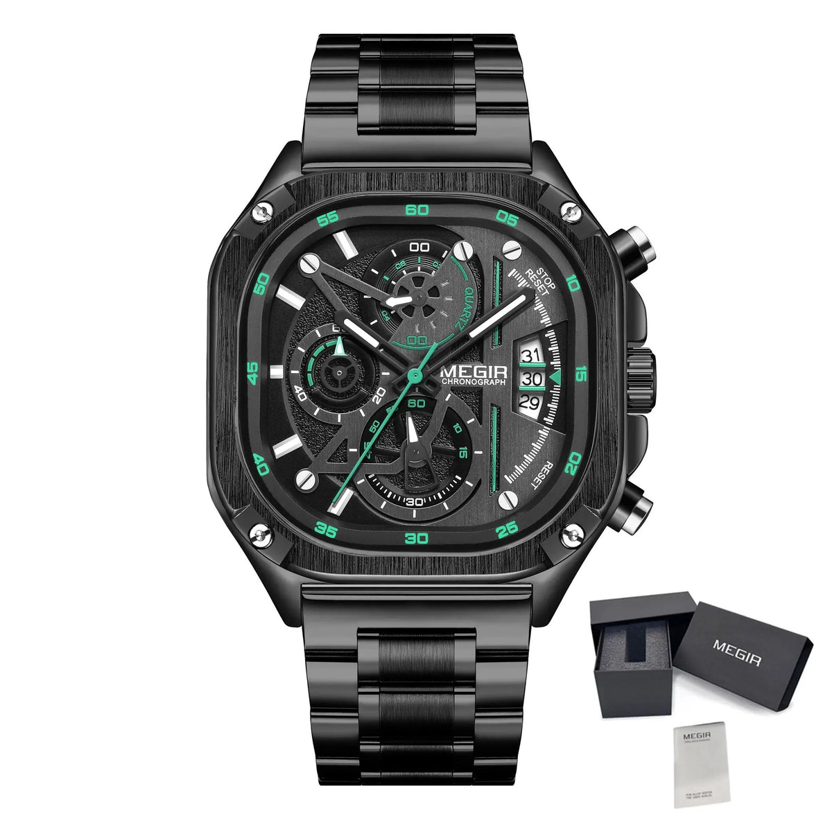 MEGIR Sports Military Watches for Men Luxury Business Casual Wristwatches Waterproof Date Clock Chronograph Reloj Hombre 2217 by MEGIR WATCH GROUP