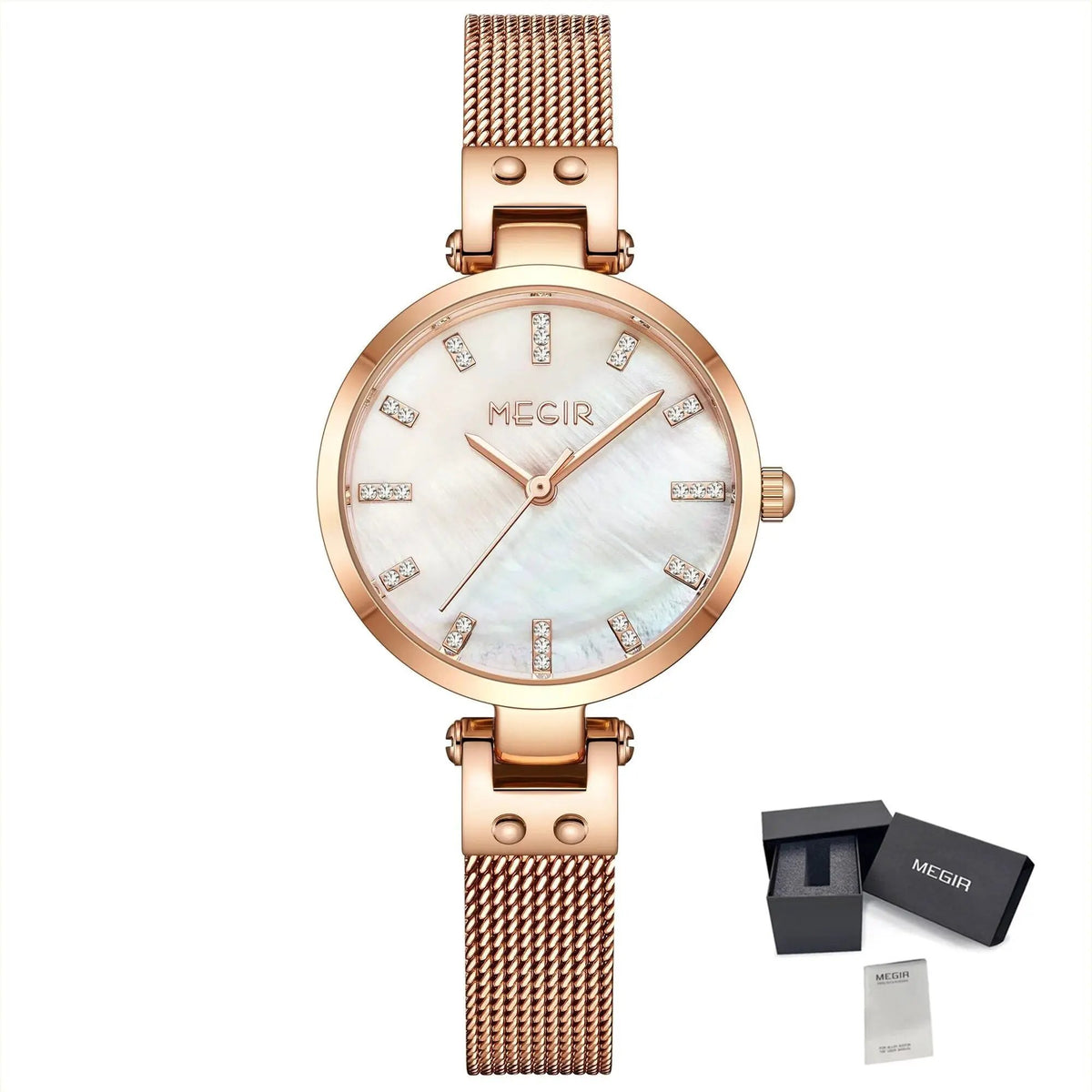 MEGIR Watches for Women Top Brand Fashion Ladies Wristwatch Waterproof Female Quartz Luxury Watch Montre Femme 7025 by MEGIR WATCH GROUP