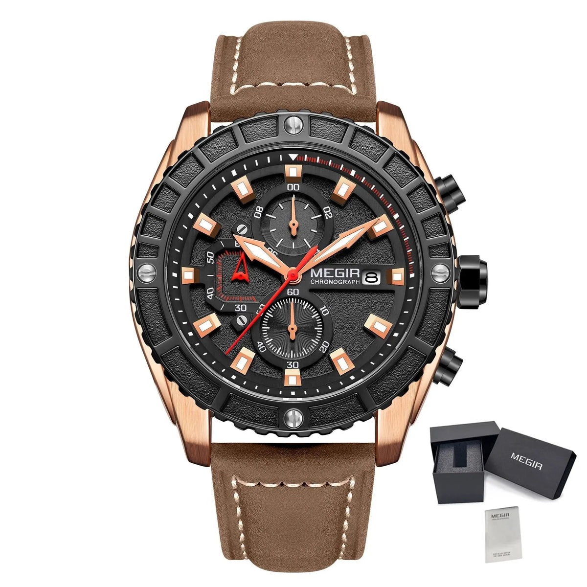 MEGIR Fashion Men's Sport Watches Waterproof Luminous Man Quartz Military Wristwatch Clock Gift for Men Relogio Masculino 2119 by MEGIR WATCH GROUP