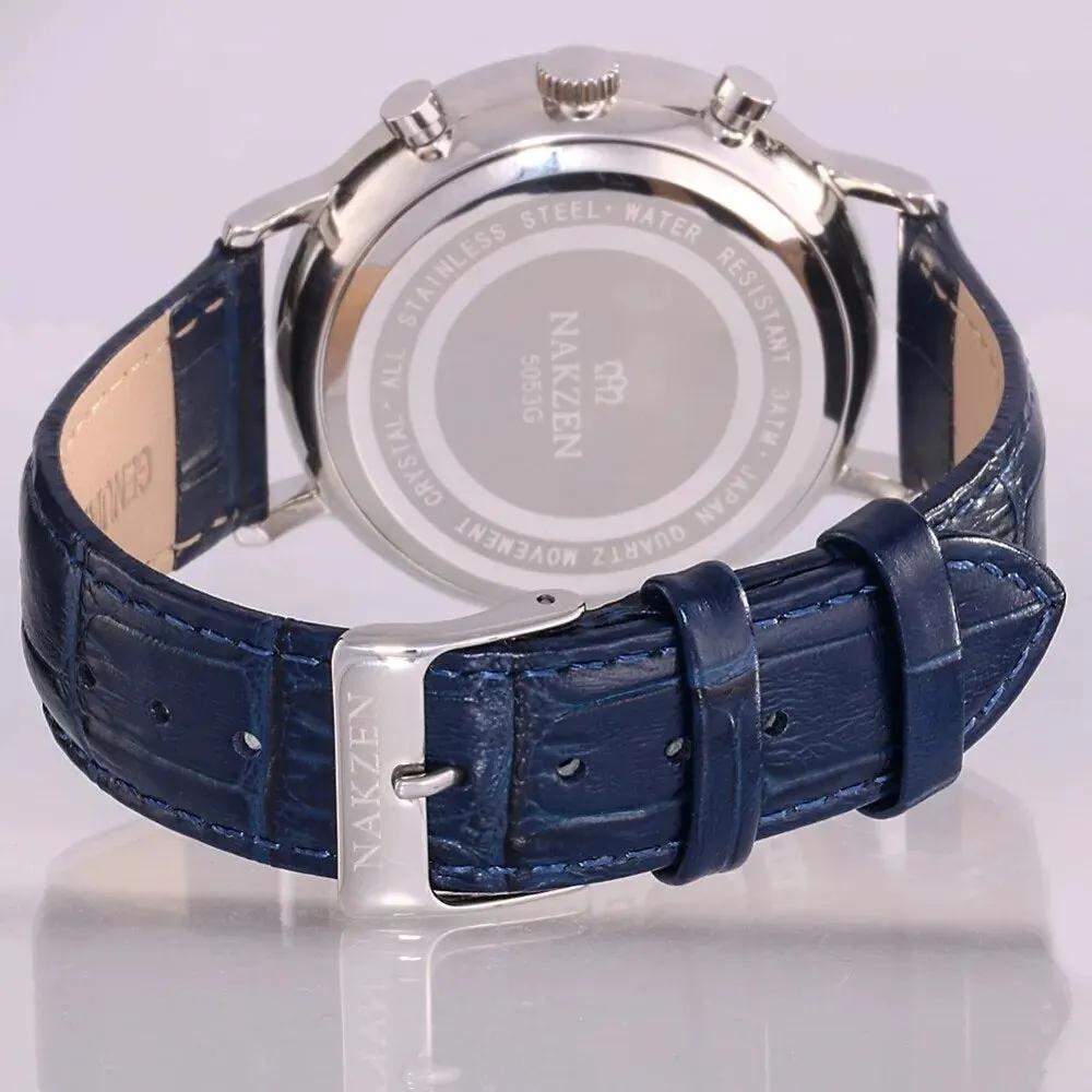 NAKZEN Men Fashion Sport Quartz Simple Clock Business Mens Watches Top Brand Luxury Waterproof Wrist Watch Relogio Masculino 5053 by MEGIR WATCH GROUP
