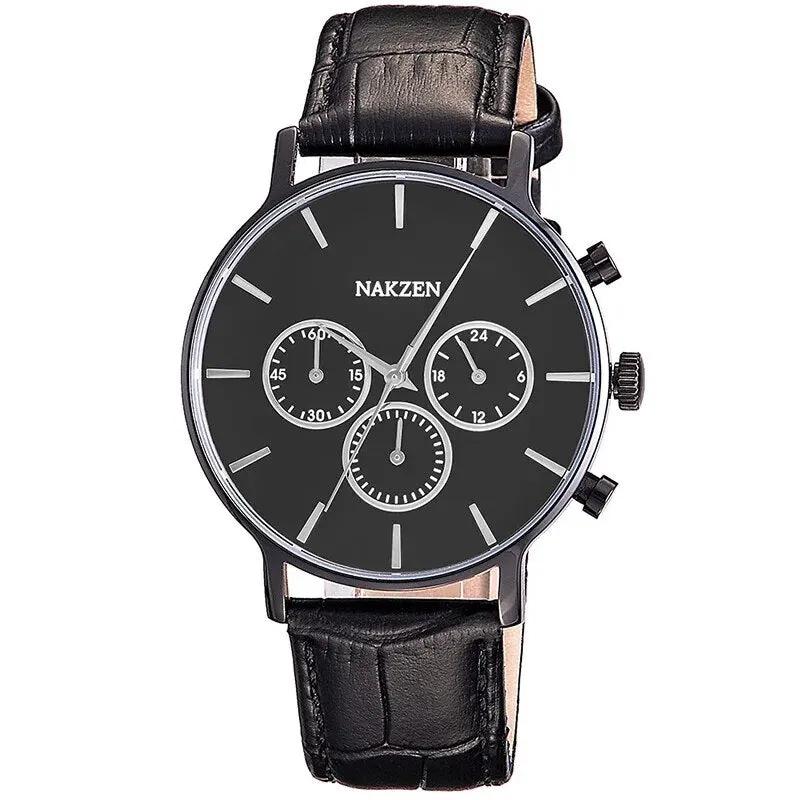 NAKZEN Men Fashion Sport Quartz Simple Clock Business Mens Watches Top Brand Luxury Waterproof Wrist Watch Relogio Masculino 5053 by MEGIR WATCH GROUP