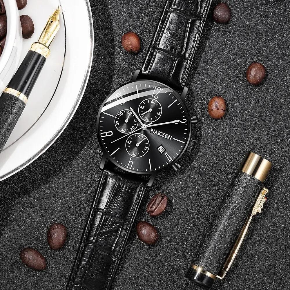 NAKZEN 2018 New Watches Men Luxury Brand Chronograph Man Sports Watches Waterproof Full Steel Quartz Watch Relogio Masculino 5056 by MEGIR WATCH GROUP