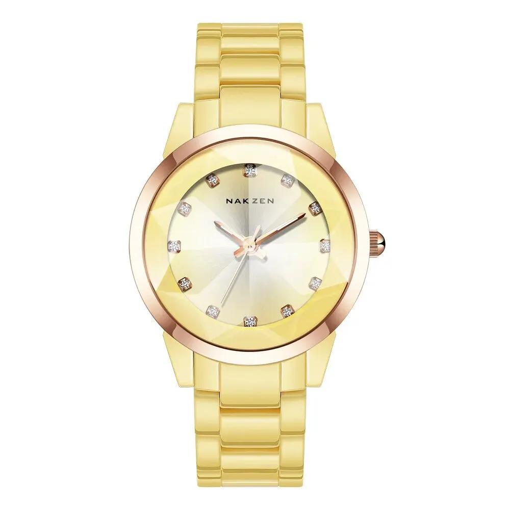 NAKZEN Women Watches Reloj Mujer Fashion Casual Ladies Bracelet Colorful Ceramic Watch Top Brand Luxury Dress Female Clock 1022 by MEGIR WATCH GROUP