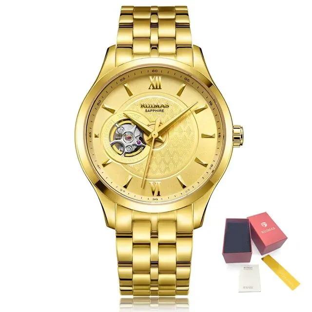 RUIMAS Business Men Watch Luxury Fashion Automatic Mechanical Watches for Men Waterproof Male Wristwatch Relogio Masculino 6754 by MEGIR WATCH GROUP