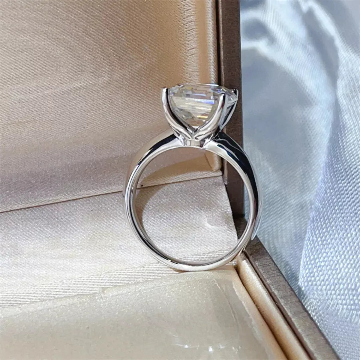5 Carat Moissanite 925 Sterling Silver Ring by Partner Label