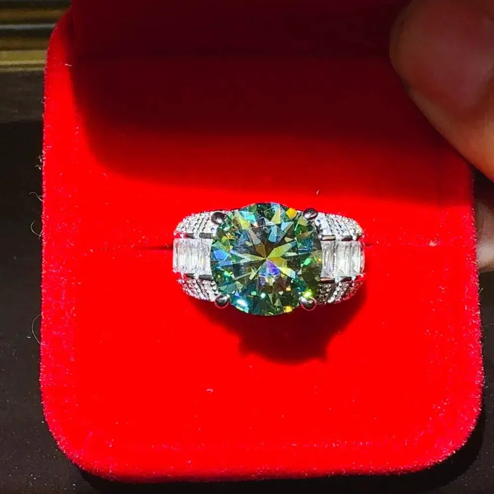 5 Carat Moissanite 925 Sterling Silver Ring by Partner Label